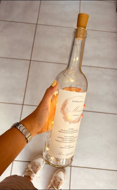 Menus bouteilles de vin 1
