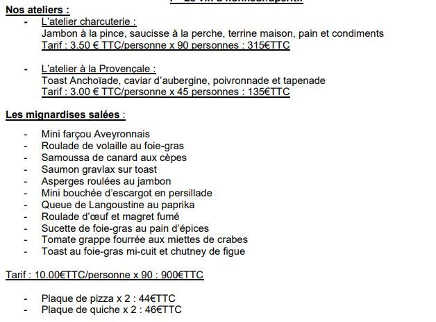 Apéro / Amuse bouche 1