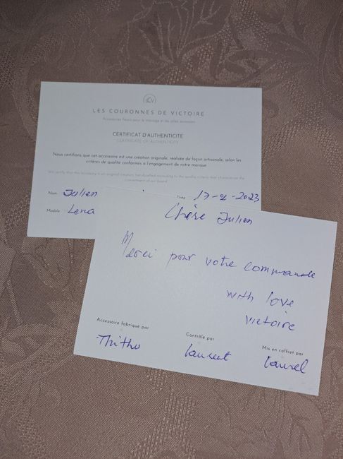 Commande de couronnes 2