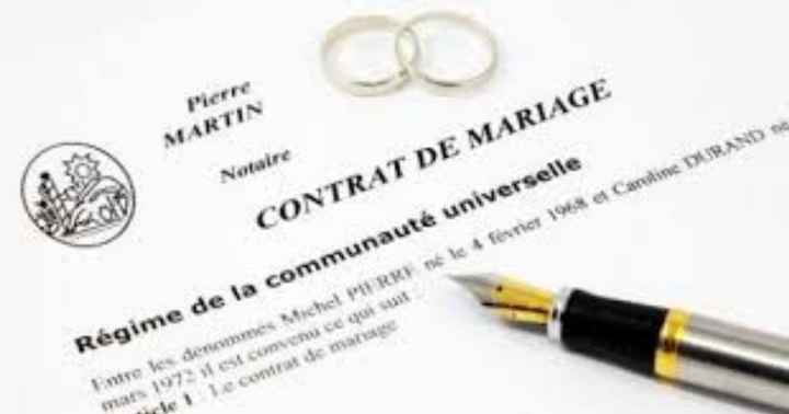 Contrat de mariage - 1