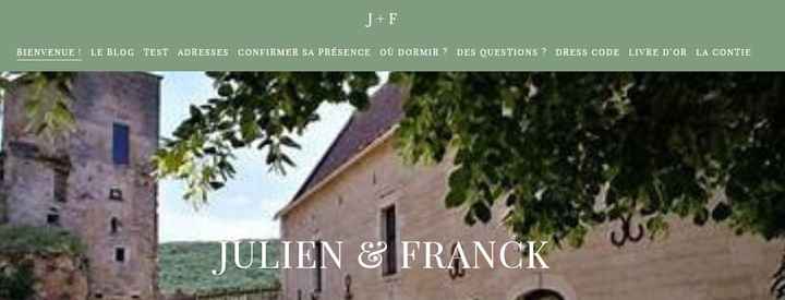 Et vous avez-vous créer un site pour le mariage? - 1