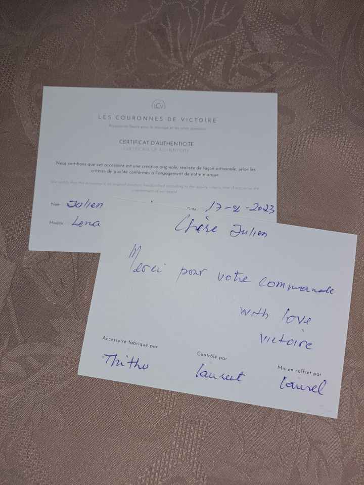 Commande de couronnes - 2