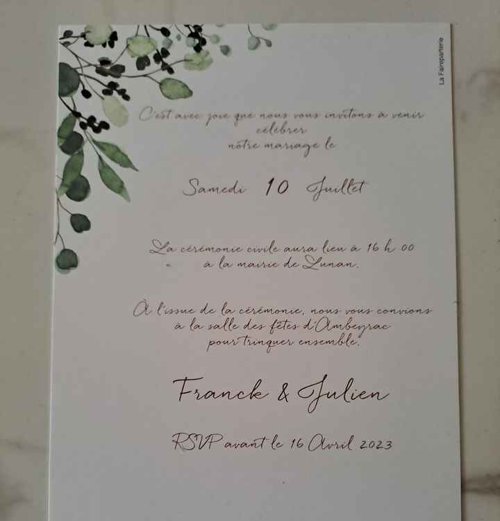 Fairepart?, invitations? ou les deux? - 11