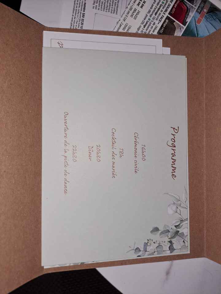 Programme faire-part - 1
