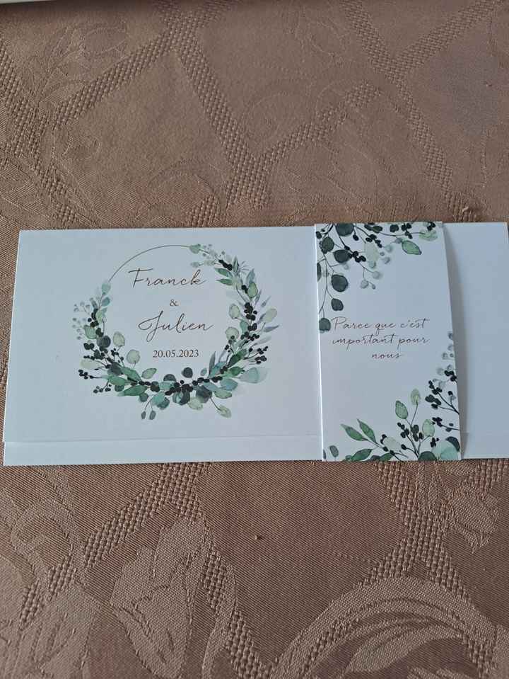 Faire part et non pas invitation - 1