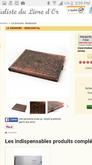 Livre d'or. - 1