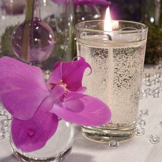 Bougie gel transparent