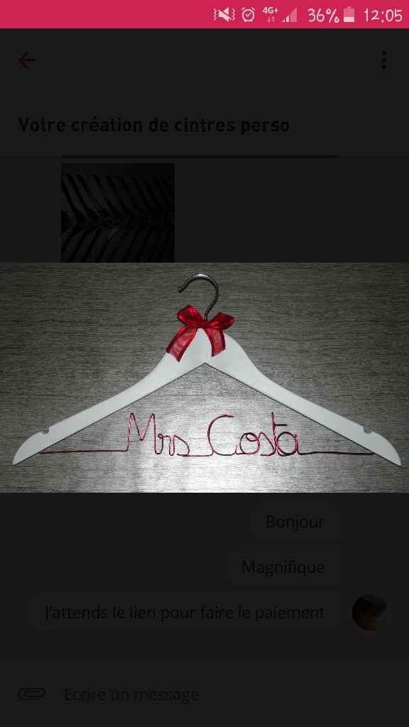 Mes cintres personnalisés sont prêts !  cadeaux du jour-j - 2