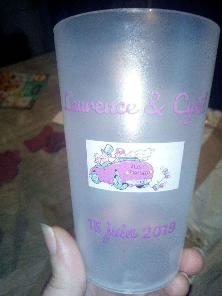 Gobelets personnalisés reçus - 1