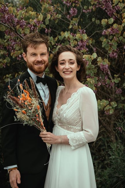 Bouquet de mariée en fleurs séchées 3