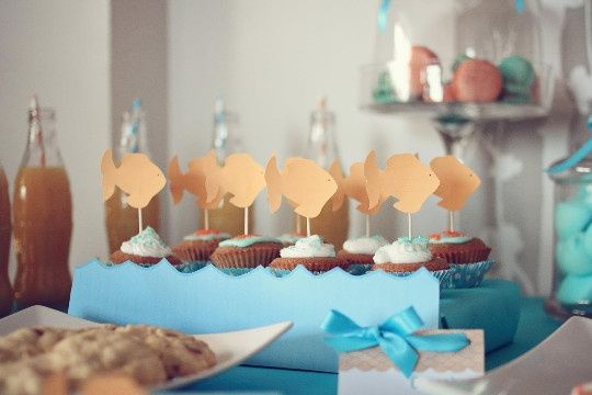 Cupcakes avec poisson