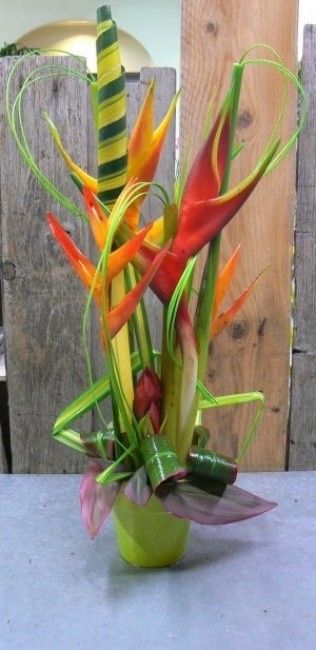 beau bouquet pour une déco tropicale