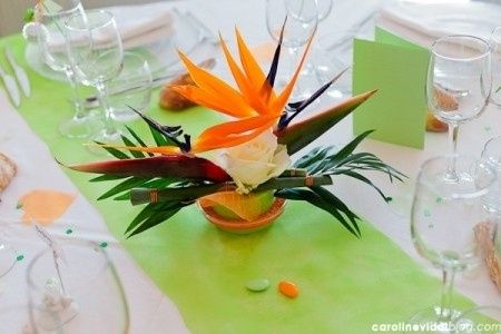 Exemple de centre de table