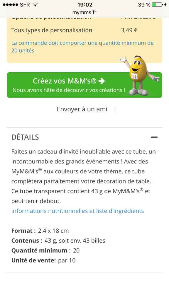 Cadeaux invités - 1