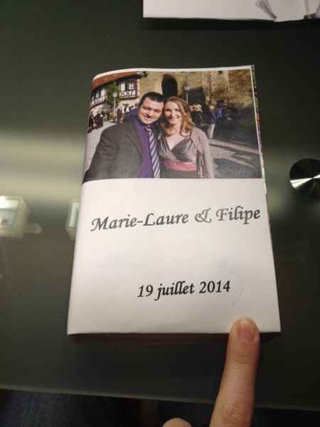 Porte alliance avec livre, qu en pensez vous? - 3
