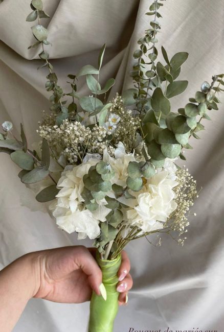 Bouquet de mariée en fleurs séchées 2