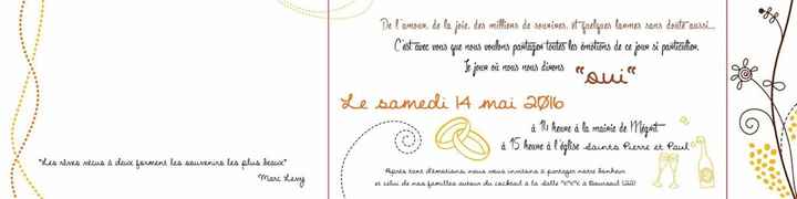 Notre faire part - 1