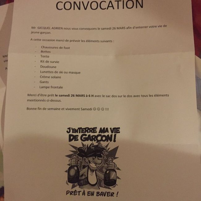 Reçue par la poste, aujourd'hui - 1