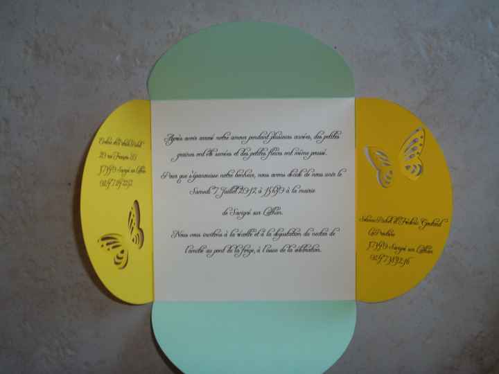 Faire-part ouvert