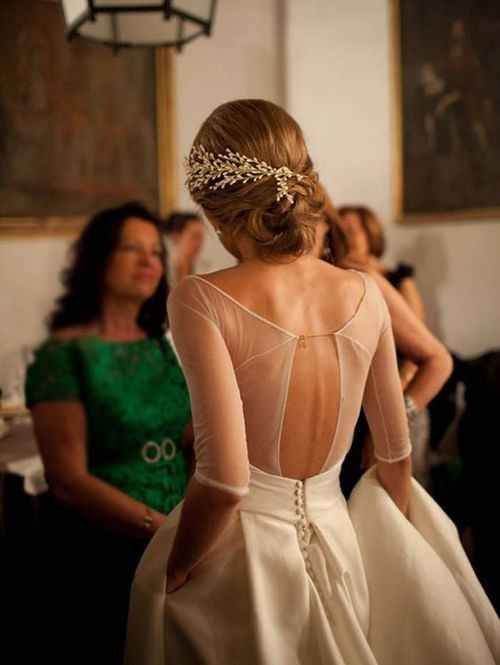 Quelle coiffure avec une robe dos nu ?? - 1