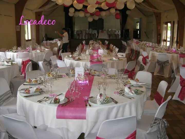 Theme fuschia, blanc et argentė - 1