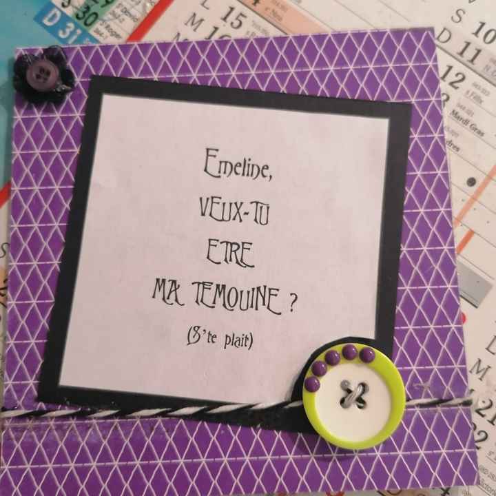 Cadeau Annonce Témoin 🎁 - 2