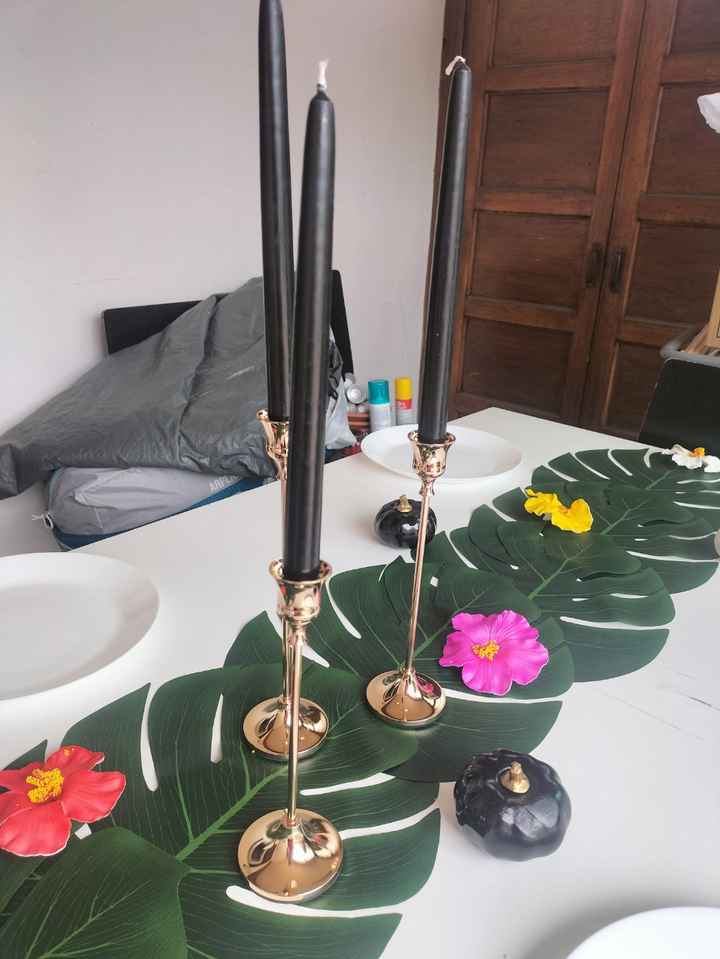Essai table thème tropic-halloween - 2