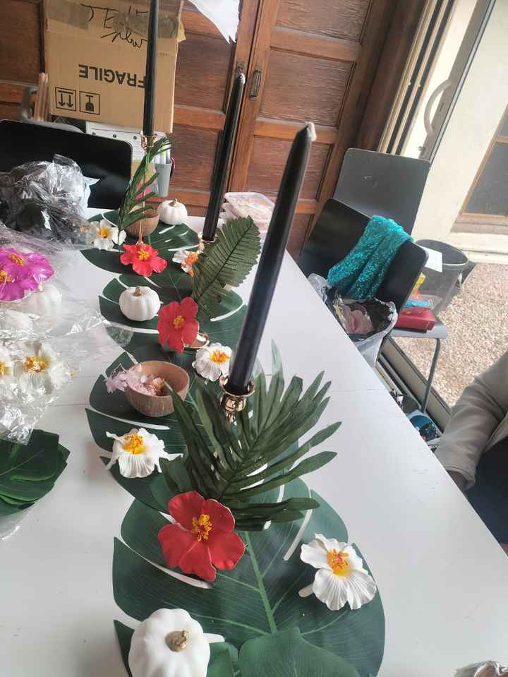 Essai table thème tropic-halloween - 2