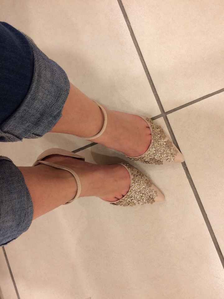 essayage chaussure de mariée