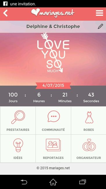 J-100 wedding 4 juillet 2015... - 1