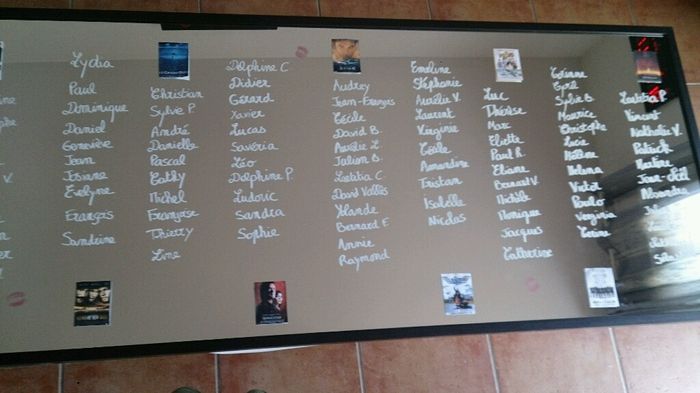 Plan de table miroir - 2