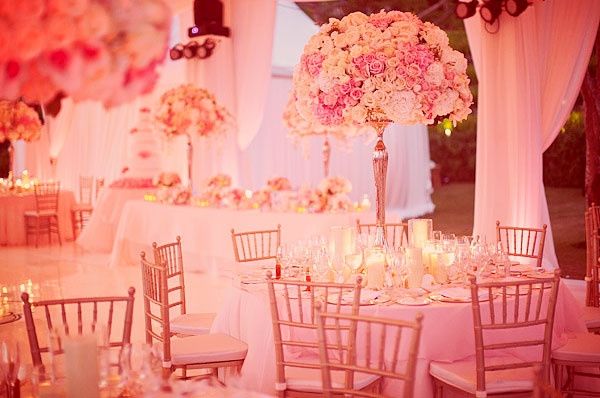 Décoration table thème Romantique chic 