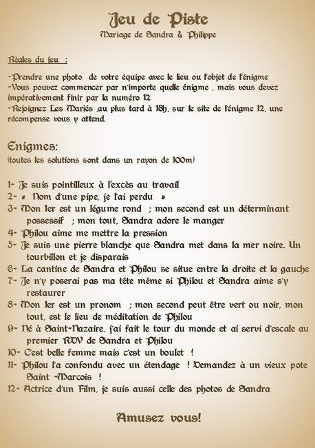 enigmes jeu de piste