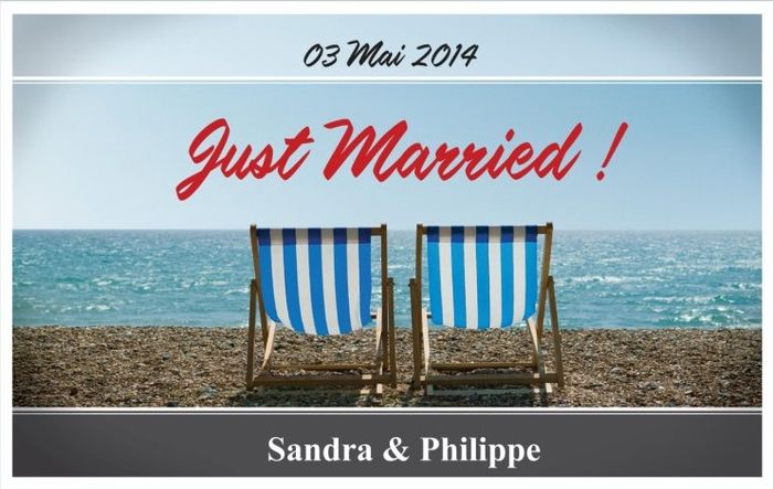 Banderole Just married