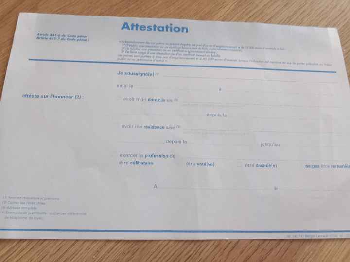 Dossier mariage en mairie - 1