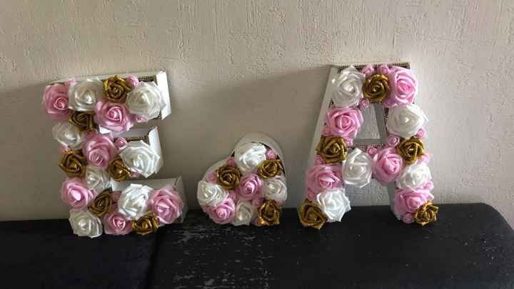 Lettres fleuries diy - 1