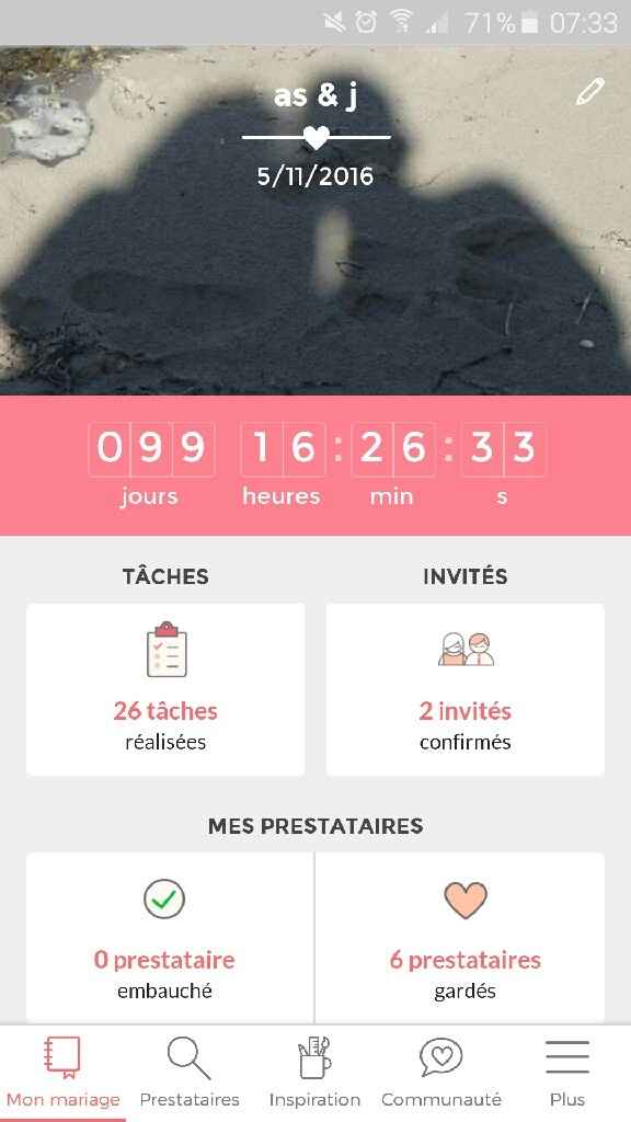 Cérémonie d'engagement  au même endroit que le lieu de réception - 1