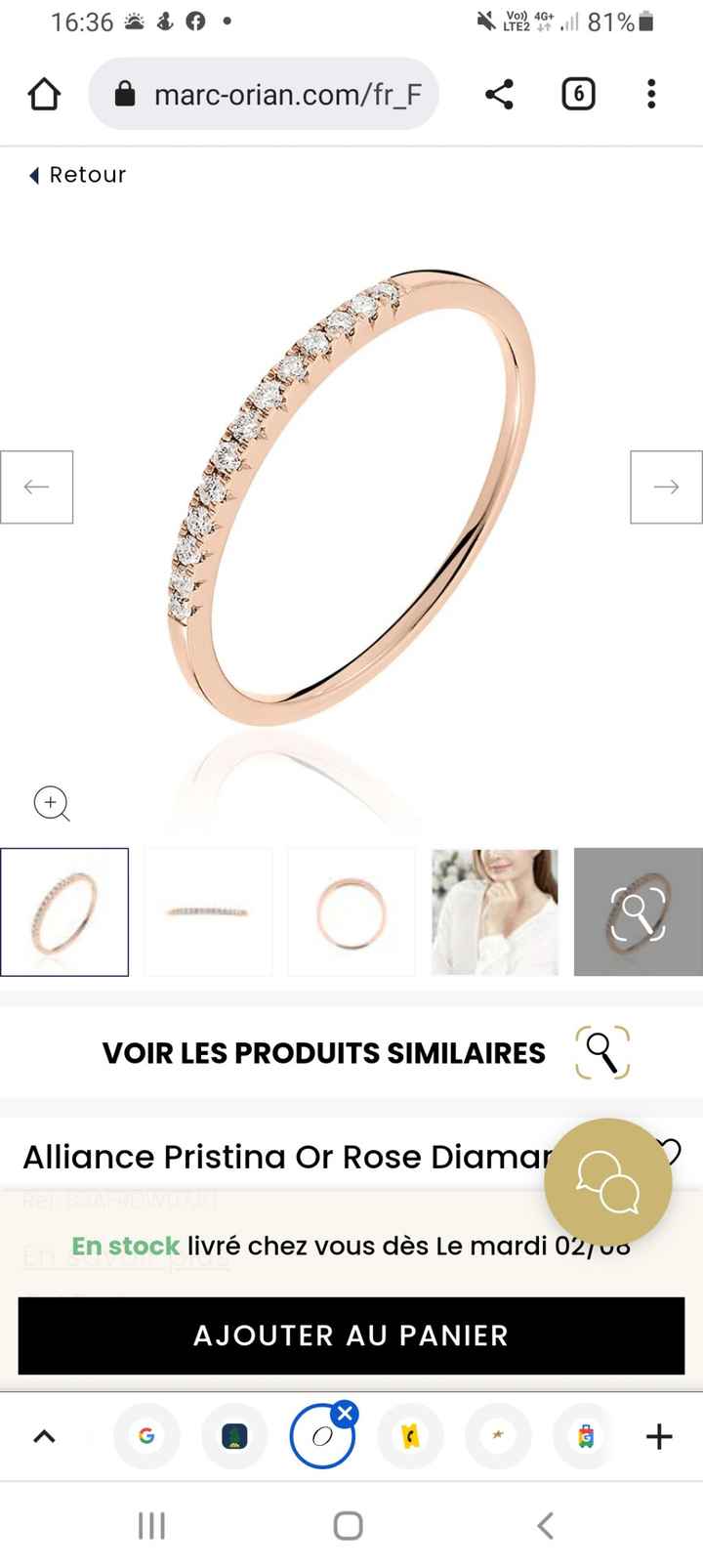 Cela vous choque t il si l'alliance est dans la catégorie 'bague de fiançailles' ou simplement 'bagu