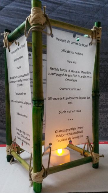 Photophore menu en bambou diy - 3