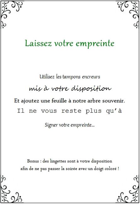 Explication arbre à empreintes