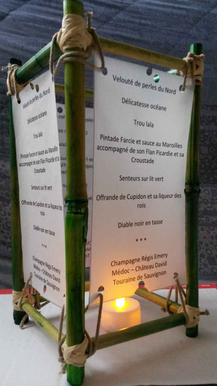 Photophore menu en bambou diy - 1