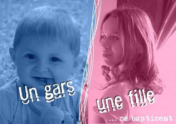 Je baptise mes enfants!!