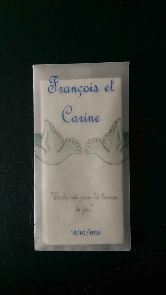 le sachet pour larmes de joies de face