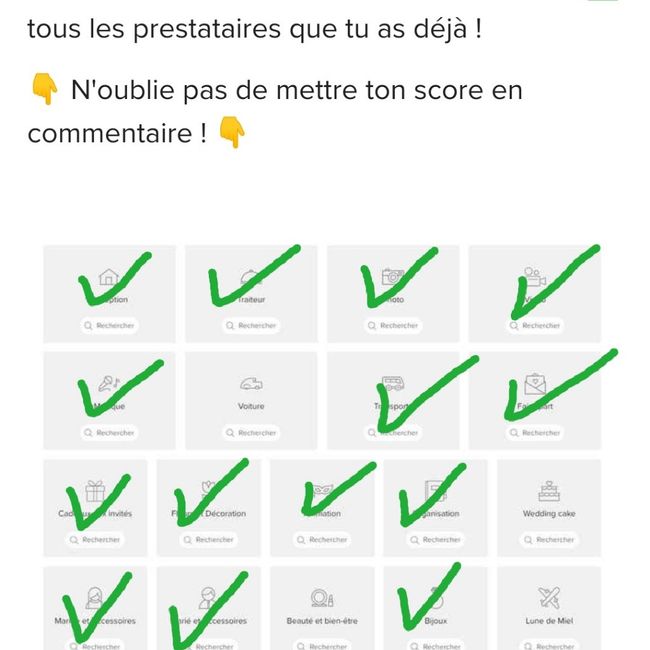 Le bingo des prestataires ! Joue et dis-nous ton score ! ✅ 14