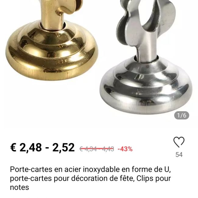 Support marque place 2