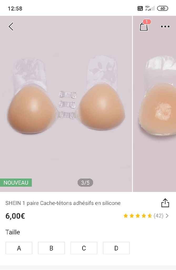 Soutien gorge adhésif - 2