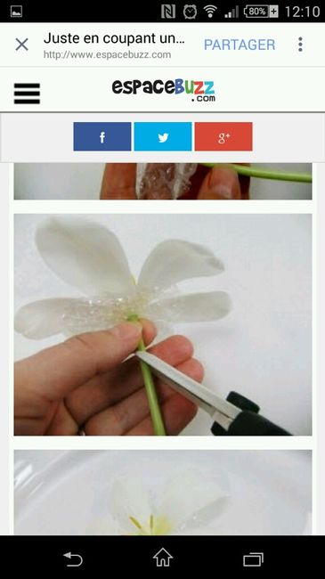Astuce centre de table fleuri diy - 2