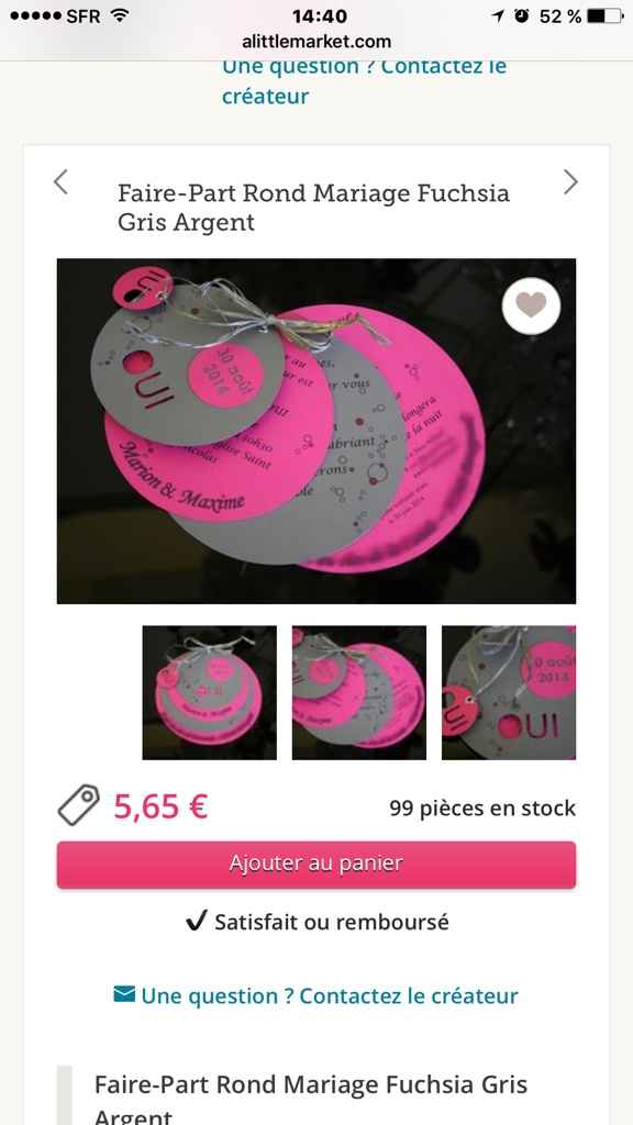 Faire part - 2