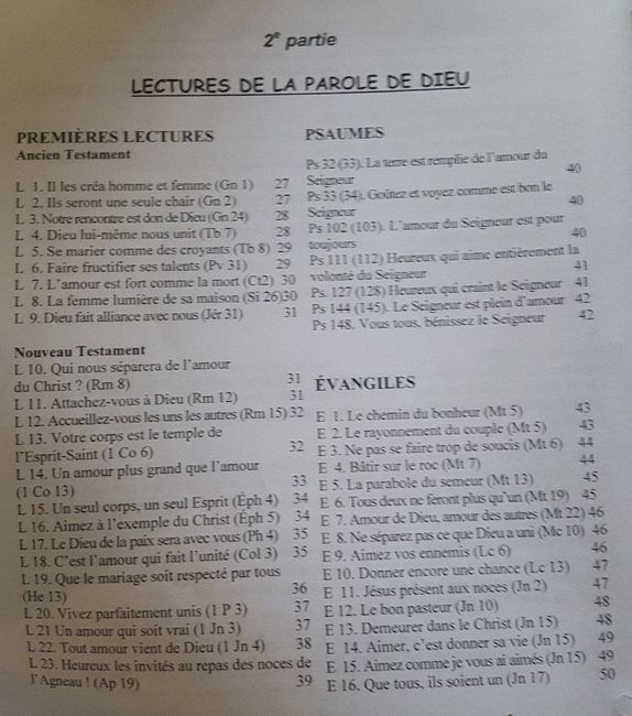 Livret de messe - 2