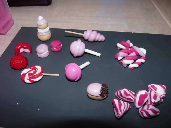 Mes bonbons et chocolats en pâte fimo